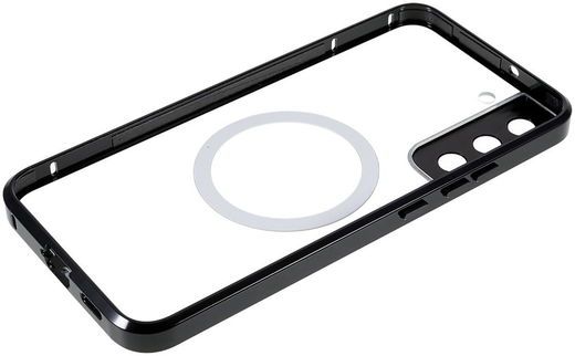 Samsung Galaxy S22 Hoesje Camera Protectie MagSafe Back Cover Zwart afbeelding 9