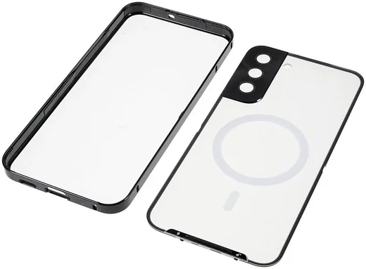 Samsung Galaxy S22 Plus Hoesje Camera Protectie MagSafe Case Zwart afbeelding 8