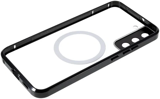 Samsung Galaxy S22 Plus Hoesje Camera Protectie MagSafe Case Zwart afbeelding 9