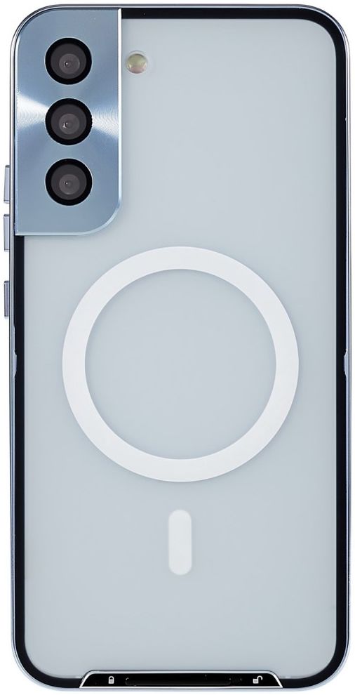 Samsung Galaxy S22 Plus Hoesje Camera Protectie MagSafe Case Blauw afbeelding 1