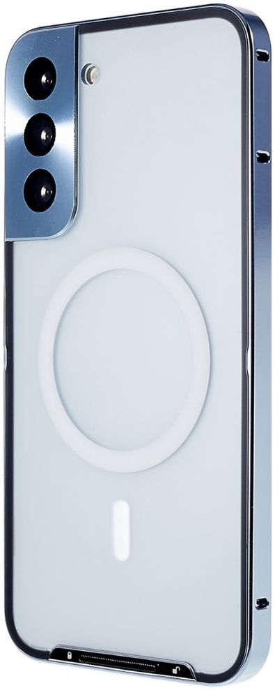 Samsung Galaxy S22 Plus Hoesje Camera Protectie MagSafe Case Blauw afbeelding 3