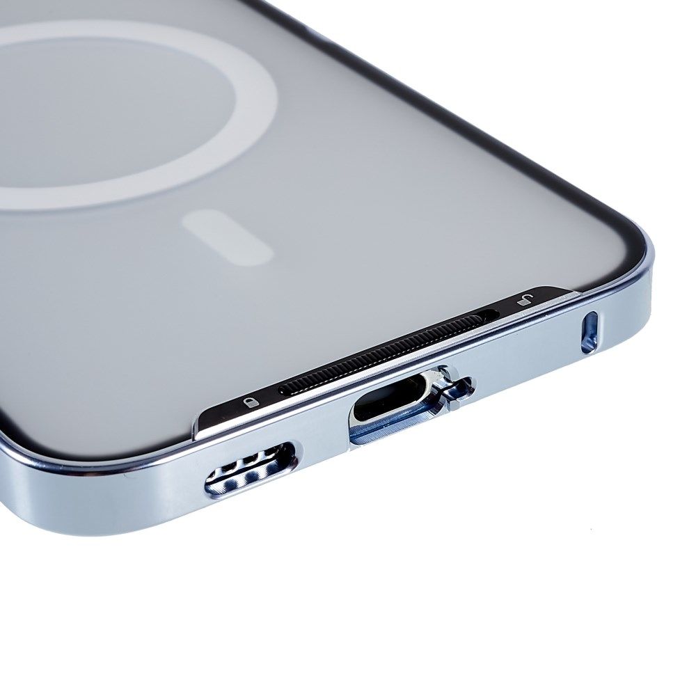 Samsung Galaxy S22 Plus Hoesje Camera Protectie MagSafe Case Blauw afbeelding 4
