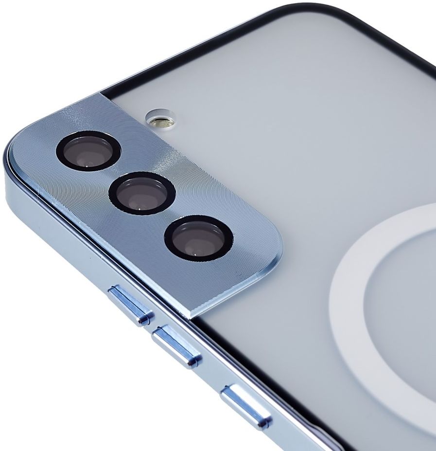 Samsung Galaxy S22 Plus Hoesje Camera Protectie MagSafe Case Blauw afbeelding 7