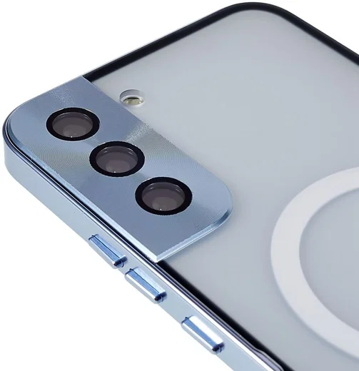Samsung Galaxy S22 Plus Hoesje Camera Protectie MagSafe Case Blauw afbeelding 7