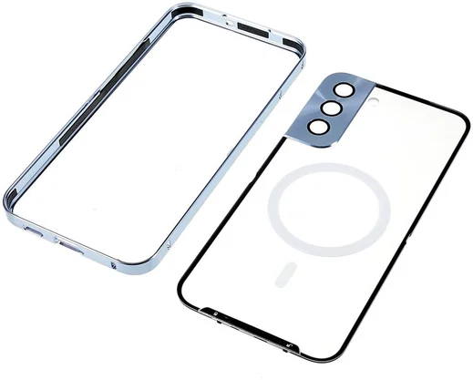 Samsung Galaxy S22 Plus Hoesje Camera Protectie MagSafe Case Blauw afbeelding 8