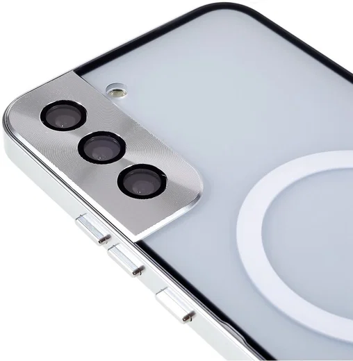 Samsung Galaxy S22 Plus Hoesje Camera Protectie MagSafe Case Zilver afbeelding 7