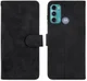 Motorola Moto G60 Hoesje Wallet Book Case Kunstleer Zwart afbeelding 2