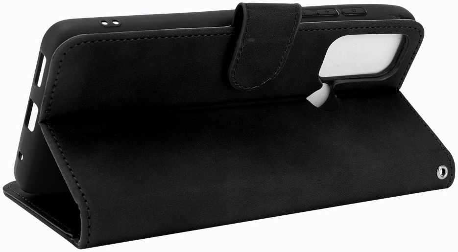 Motorola Moto G60 Hoesje Wallet Book Case Kunstleer Zwart afbeelding 5