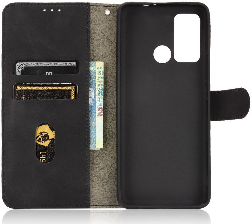 Motorola Moto G60 Hoesje Wallet Book Case Kunstleer Zwart afbeelding 7