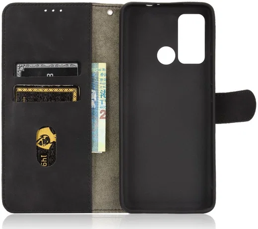 Motorola Moto G60 Hoesje Wallet Book Case Kunstleer Zwart afbeelding 7