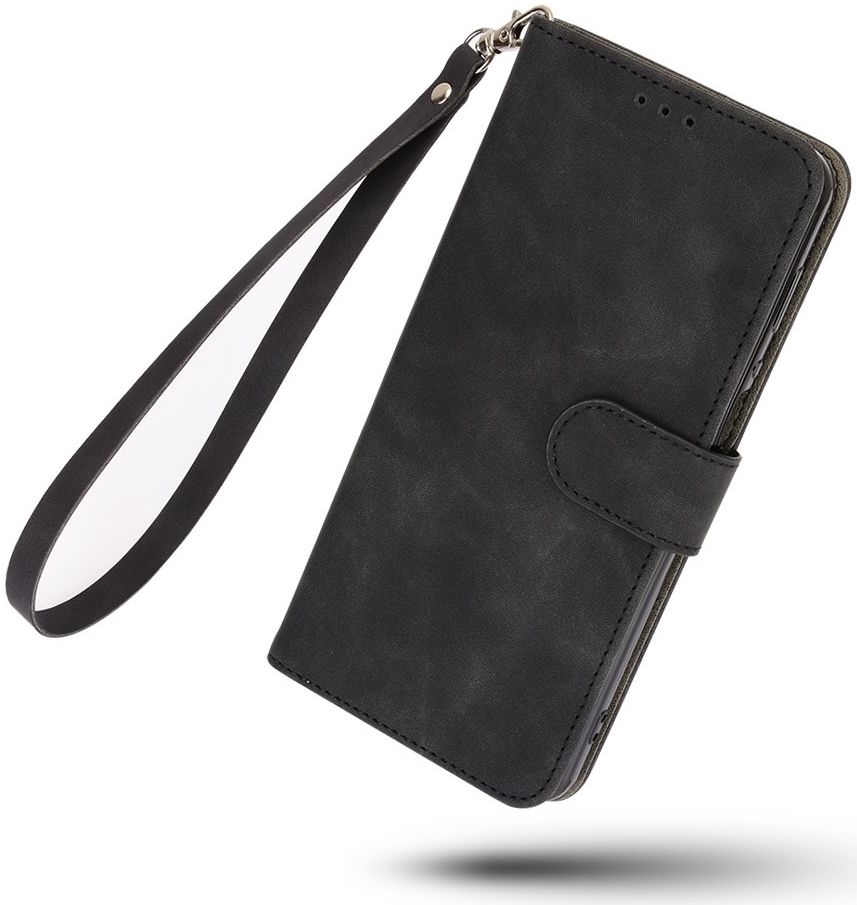 Motorola Moto G60 Hoesje Wallet Book Case Kunstleer Zwart afbeelding 4