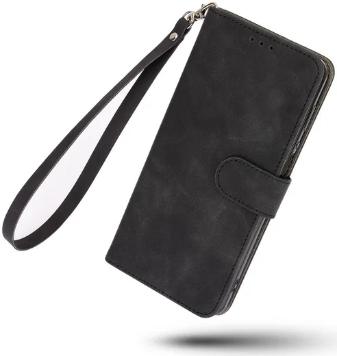 Motorola Moto G60 Hoesje Wallet Book Case Kunstleer Zwart afbeelding 4