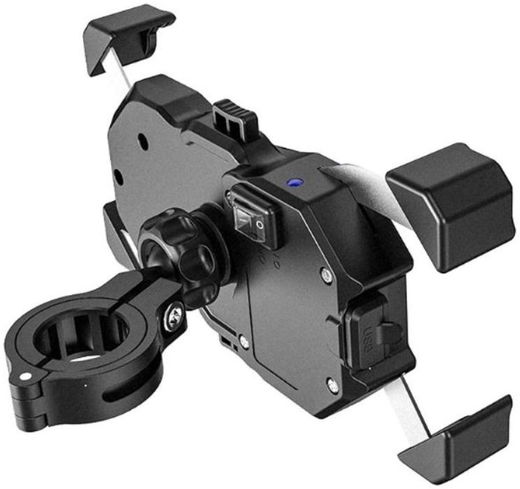 Universele Telefoonhouder Motor met Draadloos Opladen 15W Zwart afbeelding 7