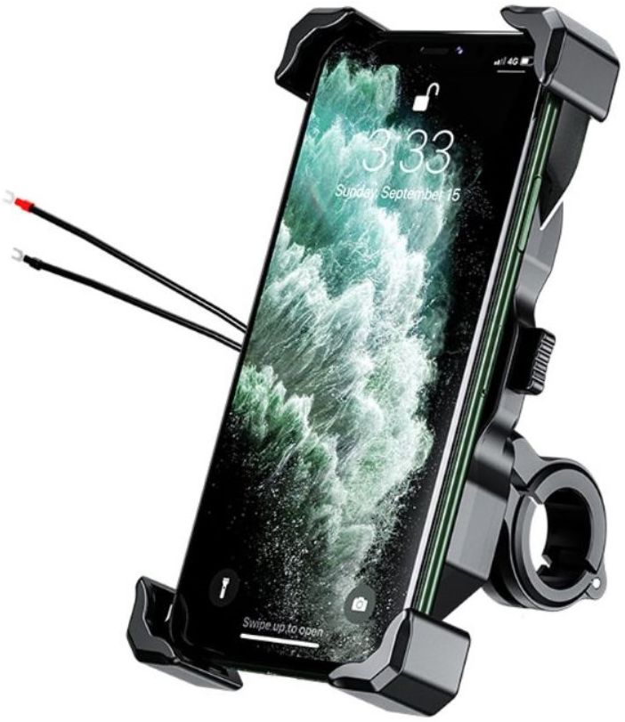 Universele Telefoonhouder Motor met Draadloos Opladen 15W Zwart afbeelding 5