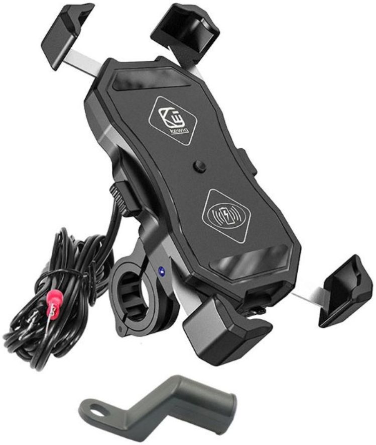 Universele Telefoonhouder Motor met Draadloos Opladen 15W Zwart afbeelding 6