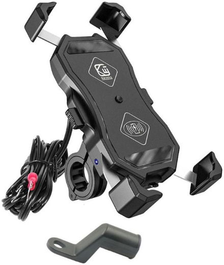 Universele Telefoonhouder Motor met Draadloos Opladen 15W Zwart afbeelding 6