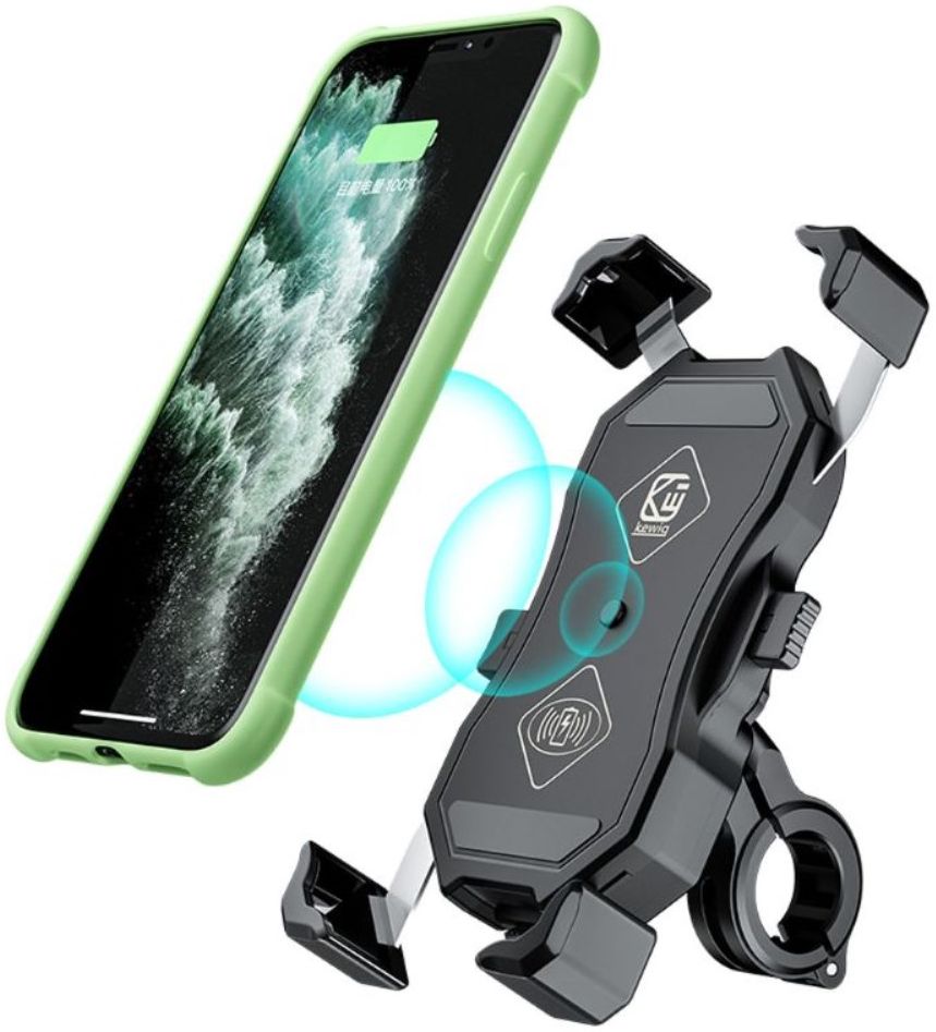 Universele Telefoonhouder Motor met Draadloos Opladen 15W Zwart afbeelding 10