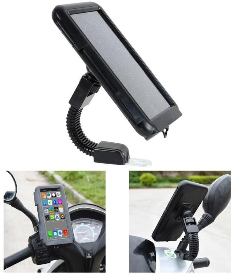 Universele Telefoonhouder Motor Stuur Waterdicht Zwart afbeelding 4
