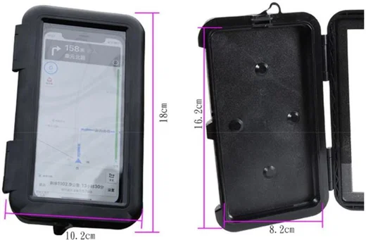 Universele Telefoonhouder Motor Stuur Waterdicht Zwart afbeelding 6