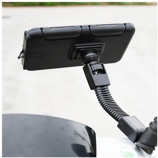 Universele Telefoonhouder Motor Stuur Waterdicht Zwart afbeelding 9
