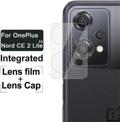 Imak OnePlus Nord CE 2 Lite Camera Lens Protector + Lens Cap Clear afbeelding 4