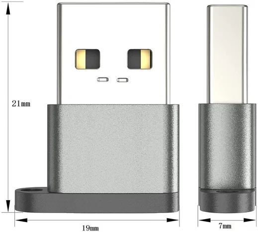 Universele USB 2.0 naar USB-C Converter/Adapter Zwart afbeelding 8