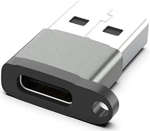 Universele USB 2.0 naar USB-C Converter/Adapter Zwart afbeelding 1