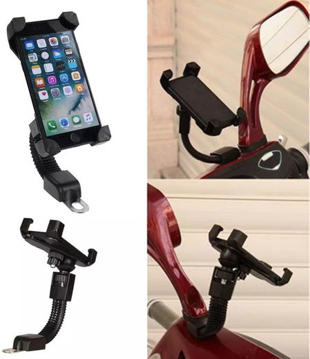 Universele Verstelbare Motor Telefoon Houder Smartphone Zwart afbeelding 6