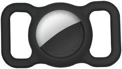 Apple AirTag Hoesje Siliconen voor Huisdieren Halsband Hond/Kat Zwart afbeelding