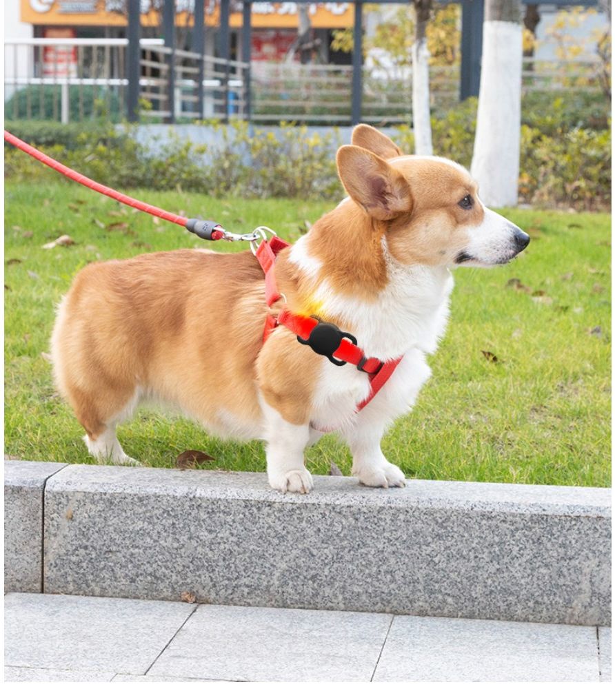 Apple AirTag Hoesje Siliconen voor Huisdieren Halsband Hond/Kat Zwart afbeelding 6