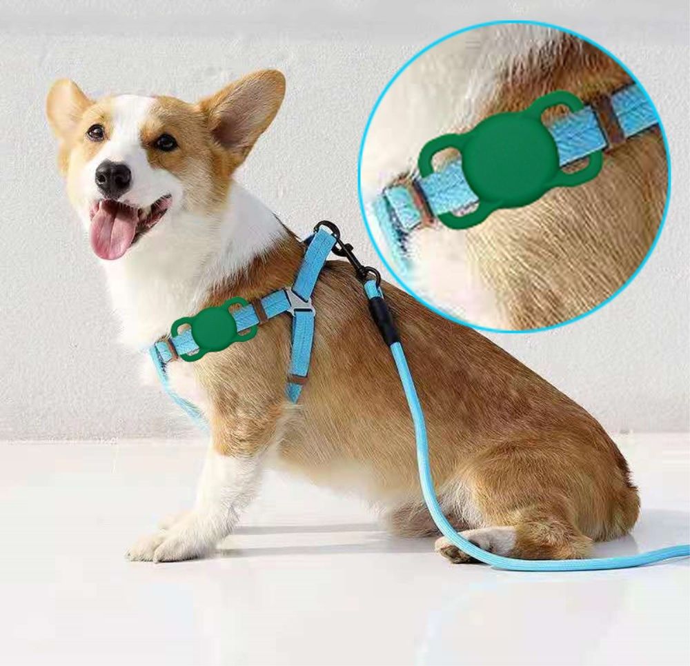 Apple AirTag Hoesje Siliconen voor Huisdieren Halsband Hond/Kat Zwart afbeelding 5