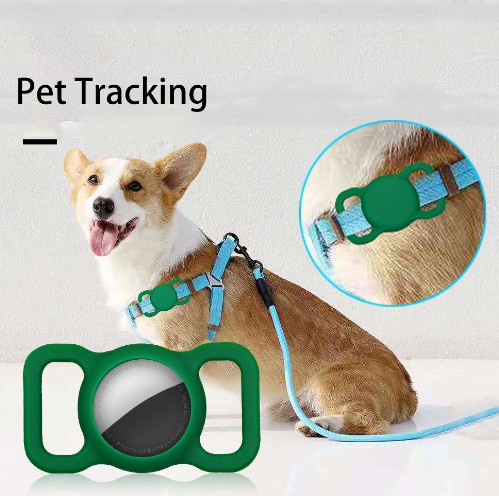 Apple AirTag Hoesje Siliconen voor Huisdieren Halsband Hond/Kat Zwart afbeelding 3