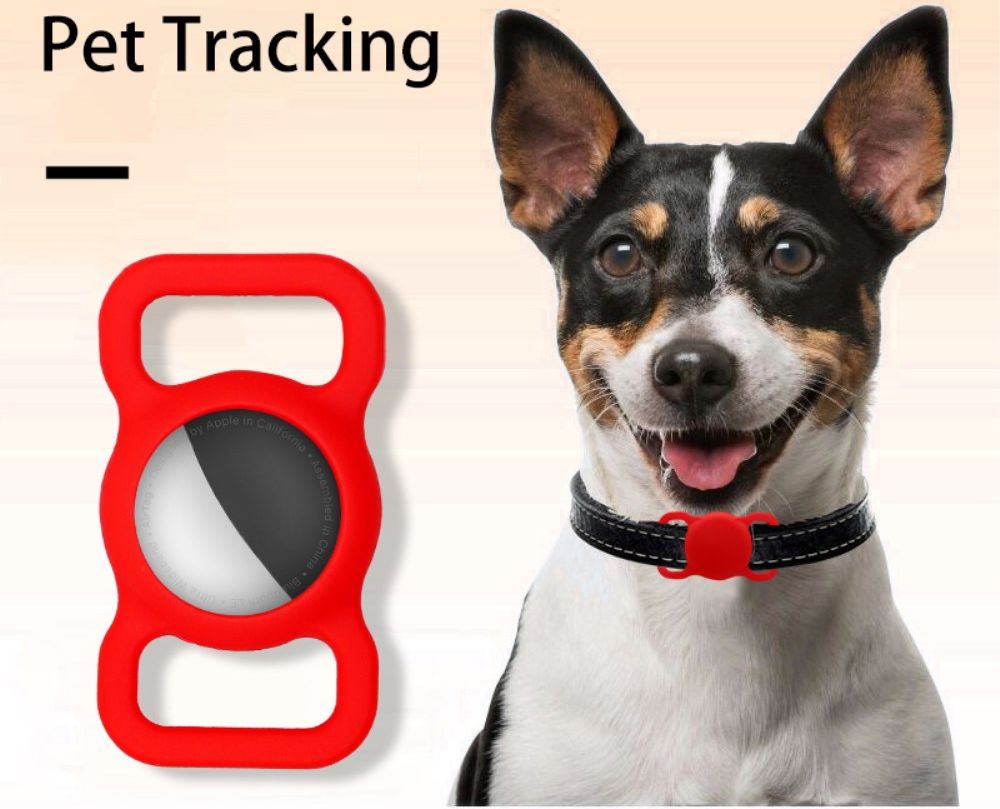 Apple AirTag Hoesje Siliconen voor Huisdieren Halsband Hond/Kat Zwart afbeelding 4