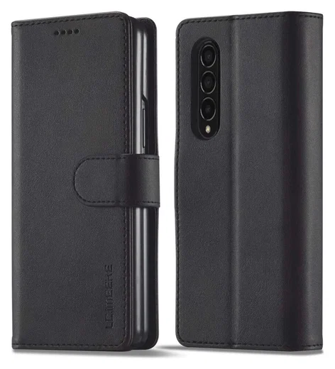 LC.IMEEKE Samsung Galaxy Z Fold 4 Hoesje Portemonnee Book Case Zwart afbeelding 2