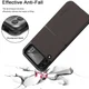 LC.IMEEKE Samsung Galaxy Z Flip 4 Hoesje Kunstleer Back Cover Bruin afbeelding 5