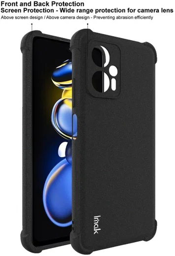 Imak Xiaomi Poco X4 GT Hoesje Flexibel TPU + Screen Protector Zwart afbeelding 7