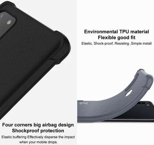 Imak Xiaomi Poco X4 GT Hoesje Flexibel TPU + Screen Protector Zwart afbeelding 8