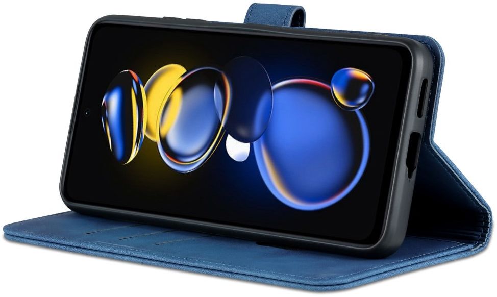 AZNS Xiaomi Poco X4 GT Hoesje Wallet Book Case Kunstleer Blauw afbeelding 7