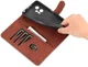 AZNS Xiaomi Poco X4 GT Hoesje Wallet Book Case Kunstleer Bruin afbeelding 4