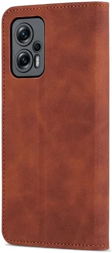 AZNS Xiaomi Poco X4 GT Hoesje Wallet Book Case Kunstleer Bruin afbeelding 5