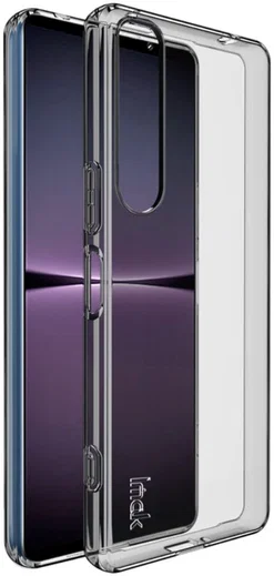 Imak UX-5 Sony Xperia 1 IV Hoesje Flexibel TPU Transparant Zwart afbeelding 1