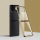 Samsung Galaxy Z Flip 4 Hoesje Back Cover Transparant/Goud afbeelding 2