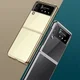 Samsung Galaxy Z Flip 4 Hoesje Back Cover Transparant/Goud afbeelding 3