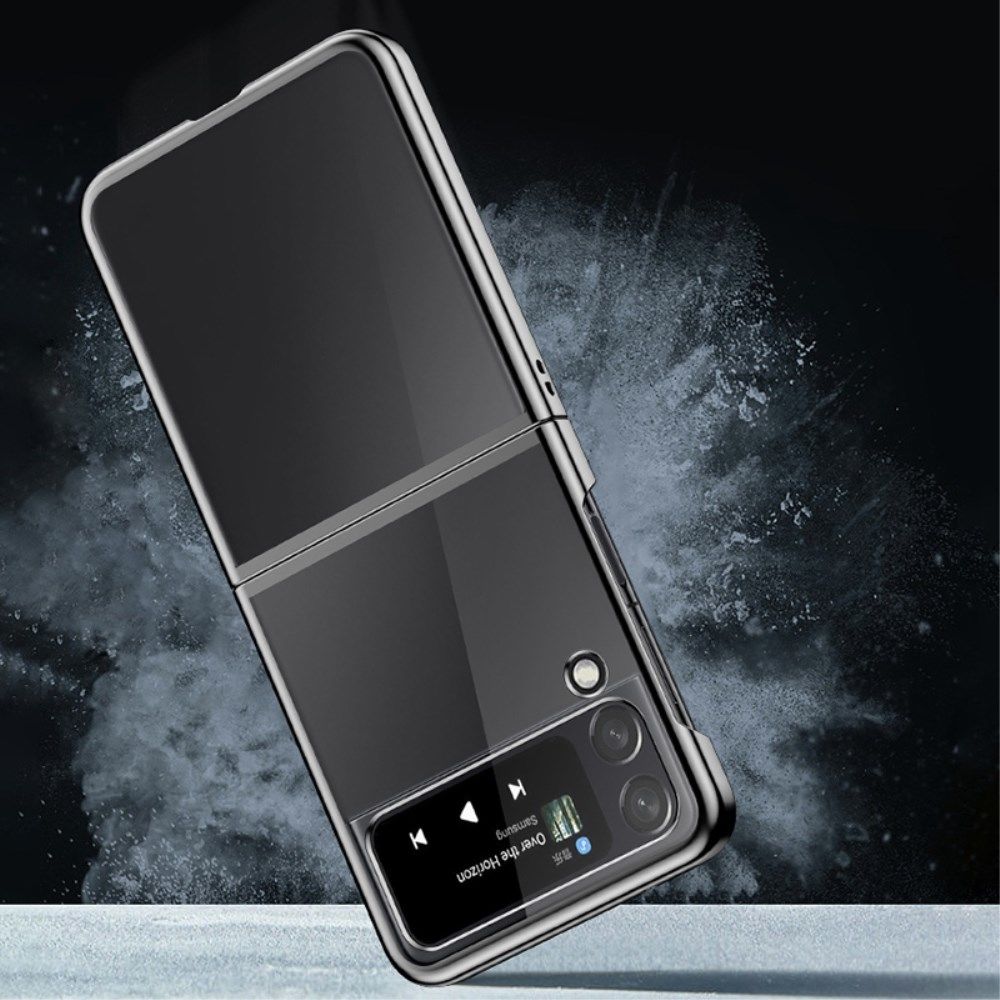 Samsung Galaxy Z Flip 4 Hoesje Back Cover Transparant/Goud afbeelding 7