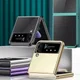 Samsung Galaxy Z Flip 4 Hoesje Back Cover Transparant/Goud afbeelding 8