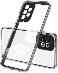 Samsung Galaxy A53 Hoesje Schokbestendig Back Cover Transparant/Zwart afbeelding