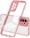 Samsung Galaxy A53 Hoesje Schokbestendig Back Cover Transparant/Roze afbeelding 1