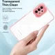 Samsung Galaxy A53 Hoesje Schokbestendig Back Cover Transparant/Roze afbeelding 4