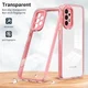 Samsung Galaxy A53 Hoesje Schokbestendig Back Cover Transparant/Roze afbeelding 5