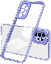 Samsung Galaxy A53 Hoesje Schokbestendig Back Cover Transparant/Paars afbeelding